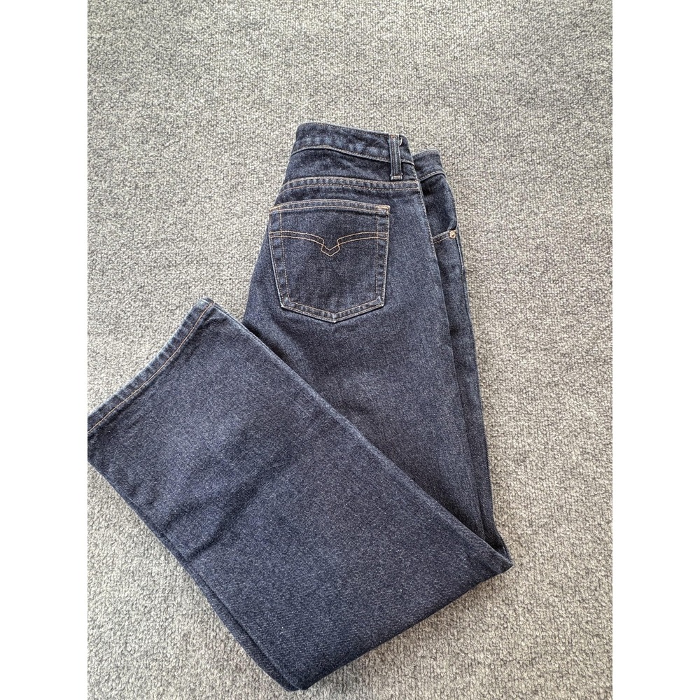 Halogen Jeans Womens 10 Blue Denim High Rise Straight‎ Leg Button Fly Canada